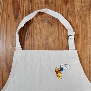 Disney Winnie The Pooh "Oh Bother" Embroidered Beige Apron Pocket Adjustable Tie